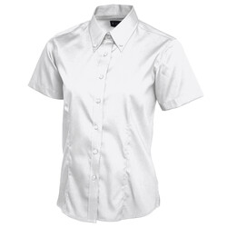 Ladies Pinpoint Oxford Half Sleeve Shirt