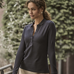 Tee Jays Ladies Luxury Stretch Long Sleeve Polo Shirt
