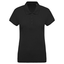 Ladies’ organic piqué short-sleeved polo shirt