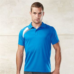 Adults' short-sleeved sports polo shirt