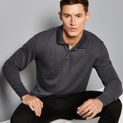 Piqué polo long-sleeved (classic fit)