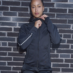 Women's hoodie with reflective tape