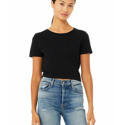 Women's polycotton crop tee