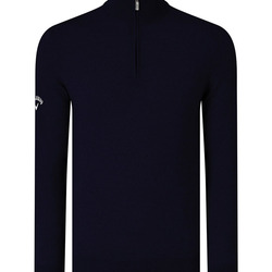 Ribbed ¼ zip Merino sweater