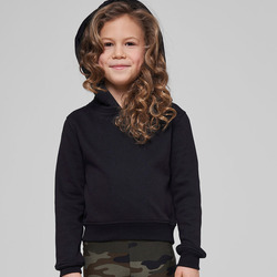Girls cropped sweat hoodie Curtain Upp (Chest & Back)
