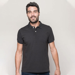 Men's vintage short sleeve polo shirt