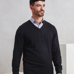 'Essential' acrylic v-neck sweater
