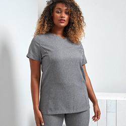 Viola 'linen look' cut neck beauty tunic