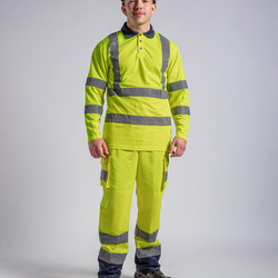 High visibility long sleeve polo