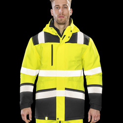 Printable softshell safety coat
