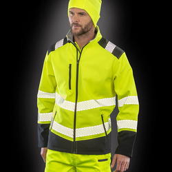 Printable ripstop safety softshell