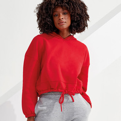 Women's TriDri® cropped oversize hoodie