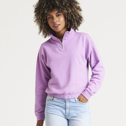 Women's cropped ¼-zip sweat