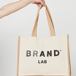 Brand Lab Jute and Canvas Shopper